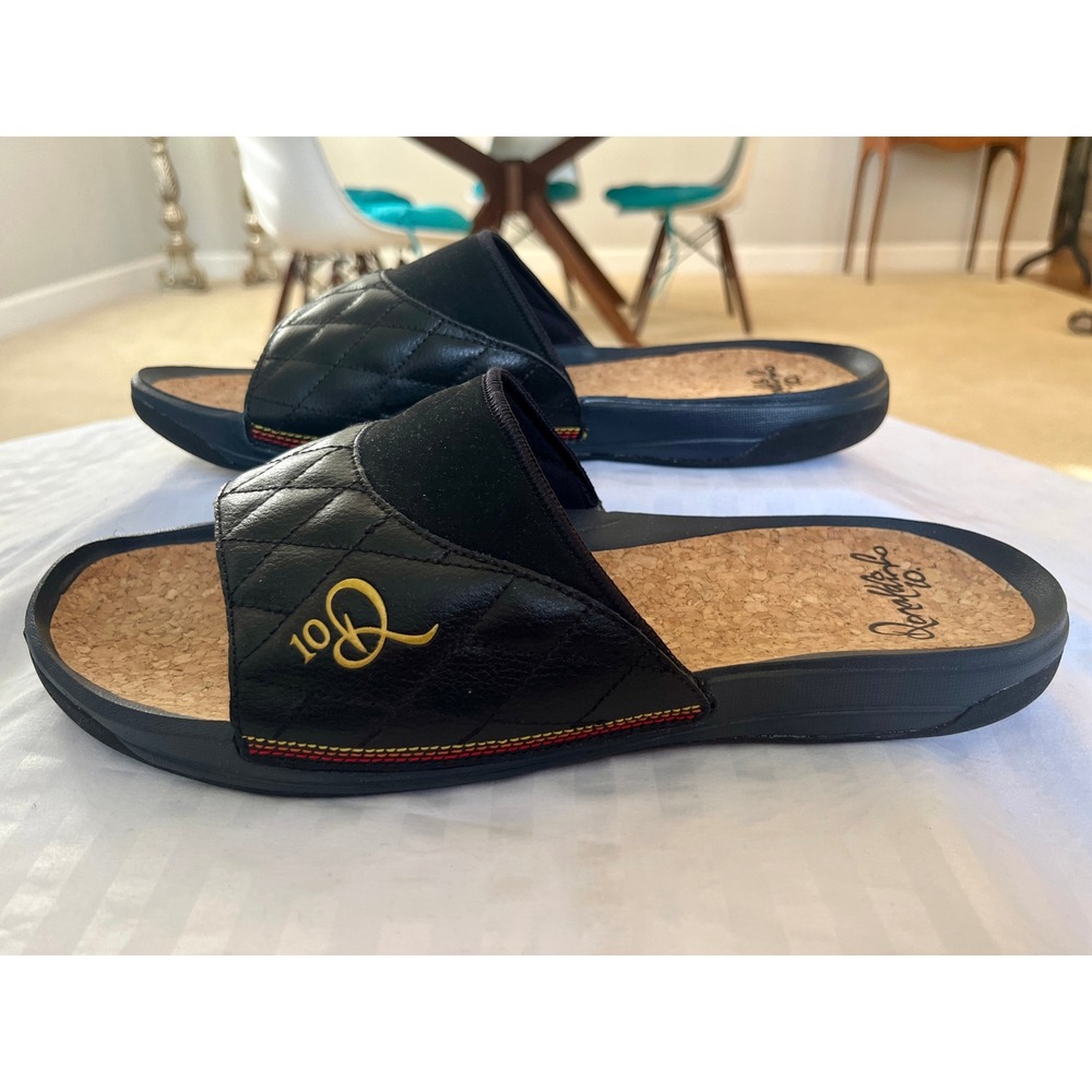 Nike Ronaldinho 10R Cork Slides Size 12 Quilted Leather Pristine NWOB
